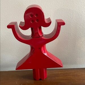 Red gloss perfume container, one of a kind.